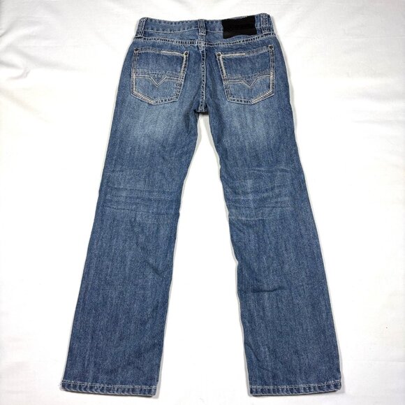 Rock & Roll Denim Pistol Straight Regular Straight Leg Blue Jeans Mens 30x30 - Picture 7 of 11